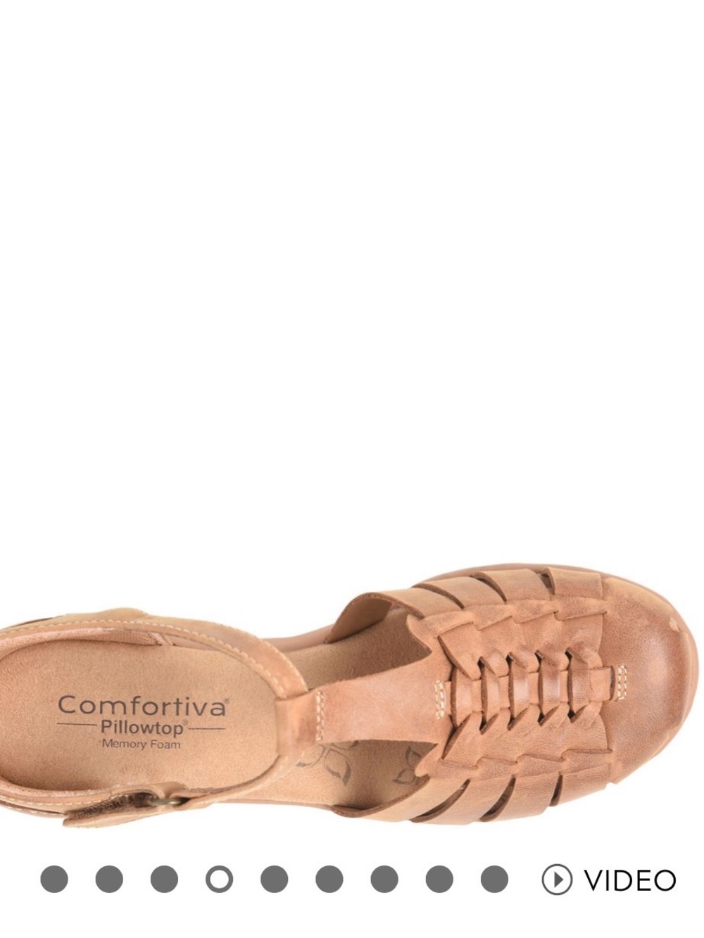 Comfortiva persa  Leather Woven Flat sandals